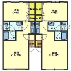 パステルK8の物件間取画像